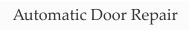 Automatic Door Repair